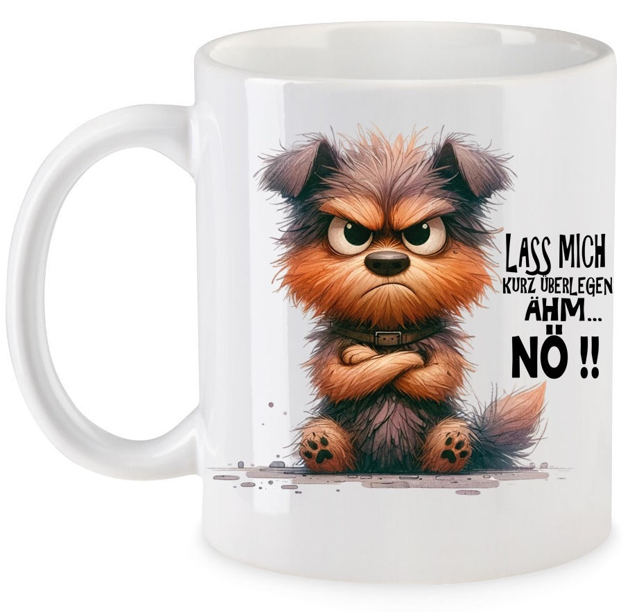 Ähm... NÖ !! Waubert der Hund Tasse Keramik Motiv: TBON